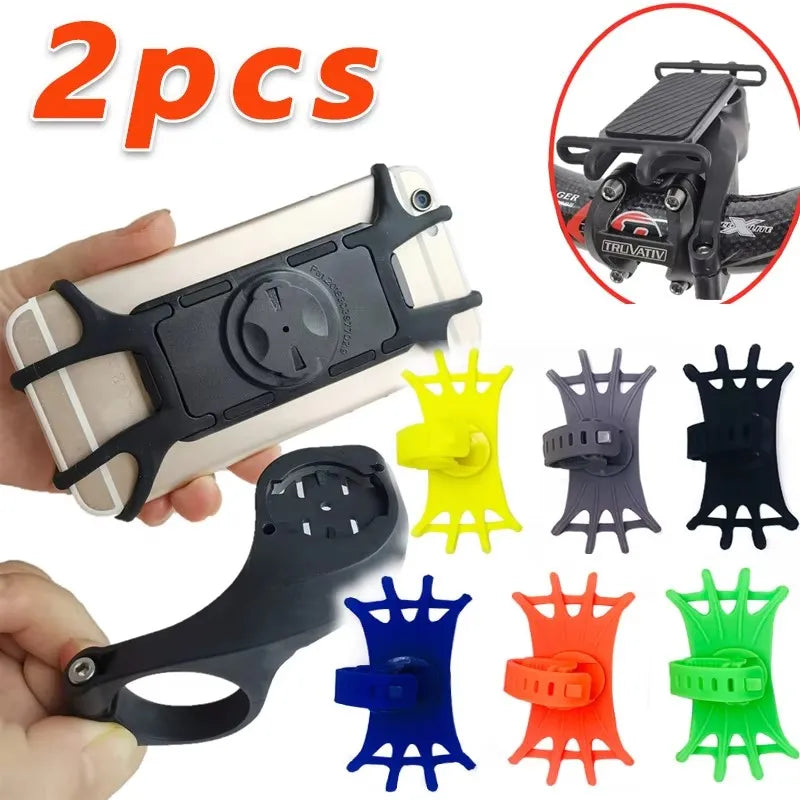 Rotatable Silicone Bike Phone Holder – 360° Bicycle Mount