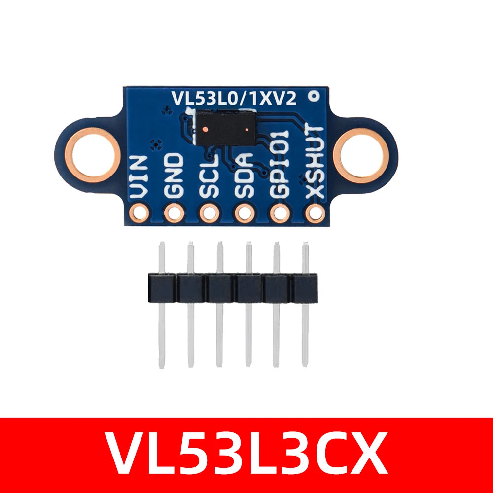 VL53L0/VL53L3CX ToF Distance Sensor, 3M 940nm IR I2C High Precision Rangefinder for Arduino Zpaxo VL53L3CX