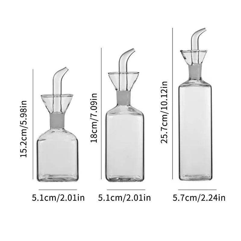 High Borosilicate Glass Oil Pot Household Leak-proof Oil & Vinegar Pots Kitchen Soy Sauce Pot Tank Seasoning Bottle Zpaxo