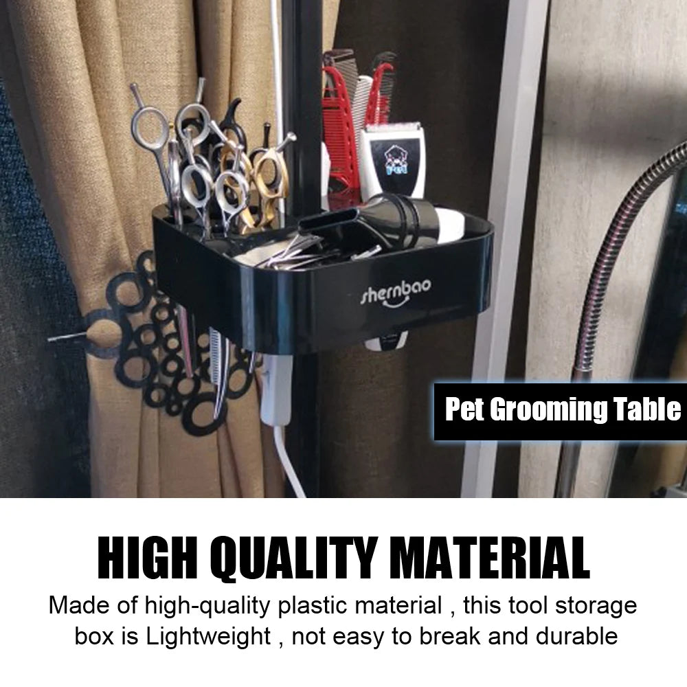 Plastic Storage Box Bracket Table Scissors Dog Comb Boxes Cat