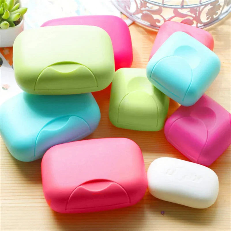 Portable Travel Soap Box with Lid – Plastic Soap Dish Holder Travel Soap Dish Zpaxo