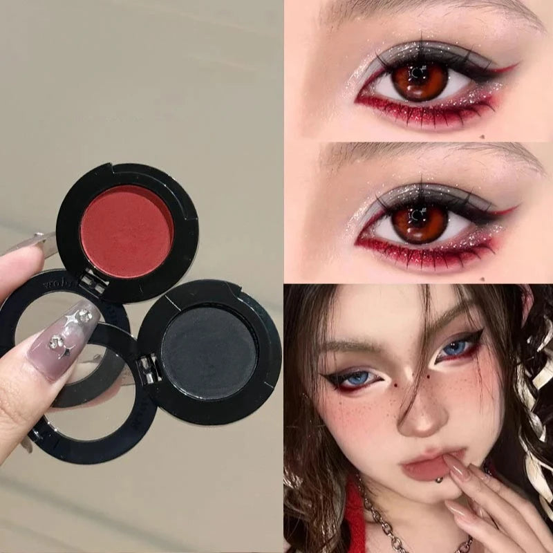 Eyeshadow Matte Red Black White Brighten Highlighter Eye Shadow