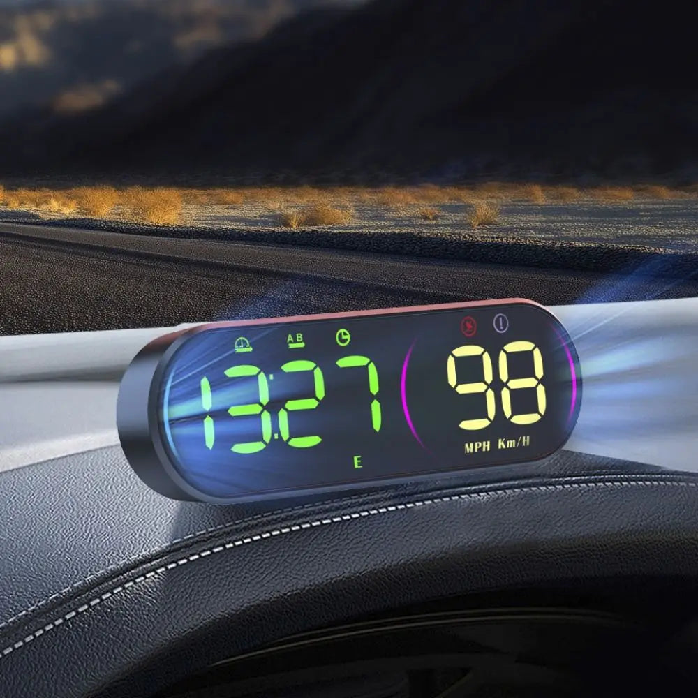 HUD Car Head Up Display Universal Plastic Digital Speedometer KMH MPH Zpaxo