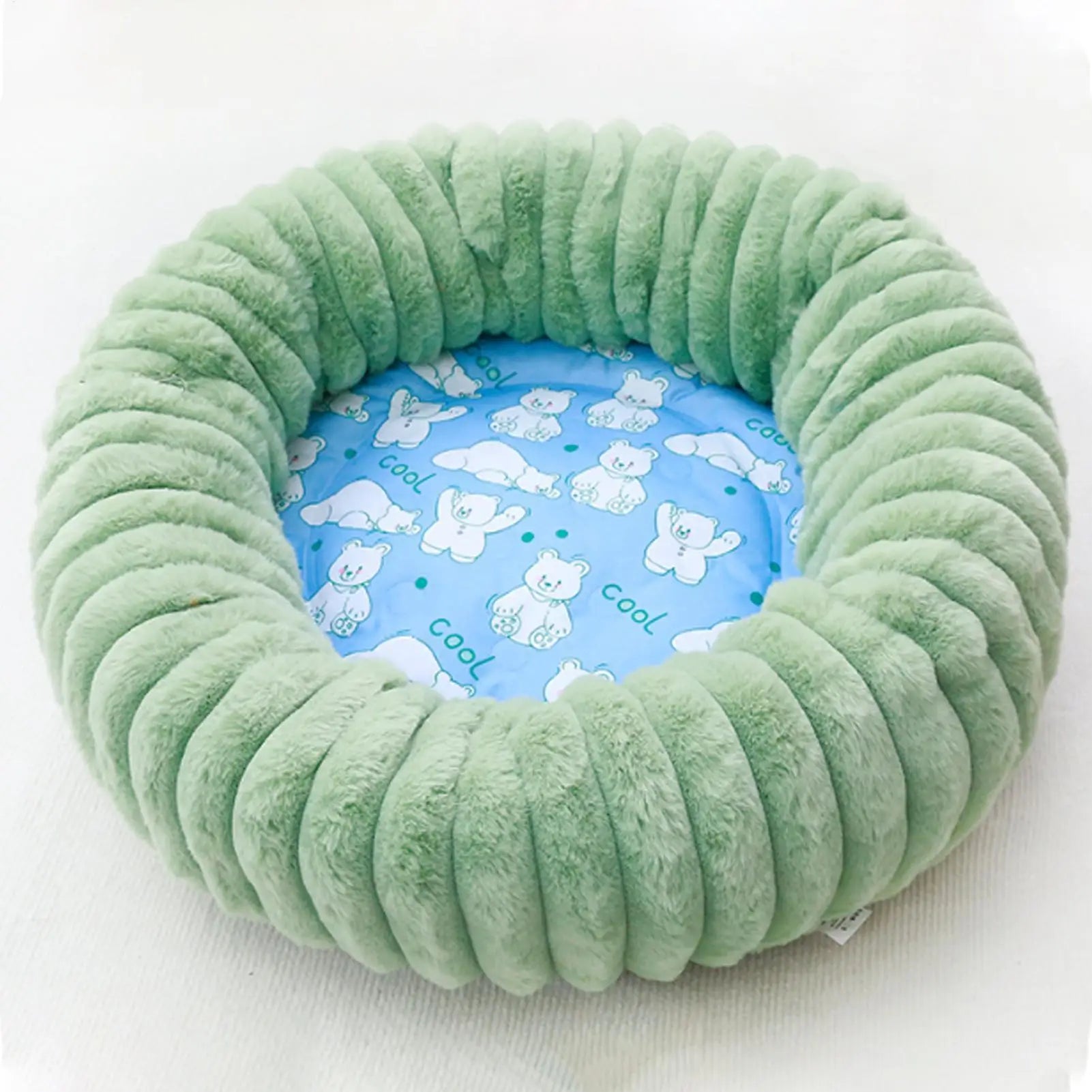 Dog Cooling Pad Non-Slip Portable Long-Lasting Breathable Bear Pattern Dog Cooling Mat Outdoor For Hot Weather Summer Indoor Zpaxo