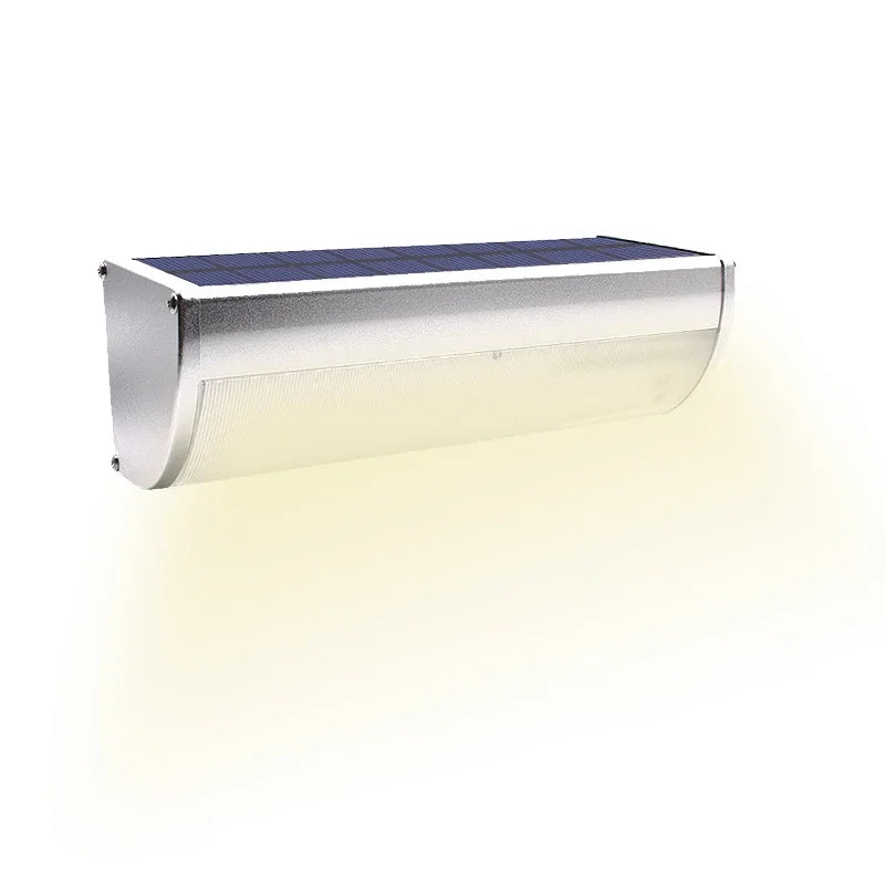 Bright Solar Led Lights Outdoor Sensor 4 Modes Lamp Aluminium Shell Zpaxo Silver-warm 4000K 60LED China Mainland