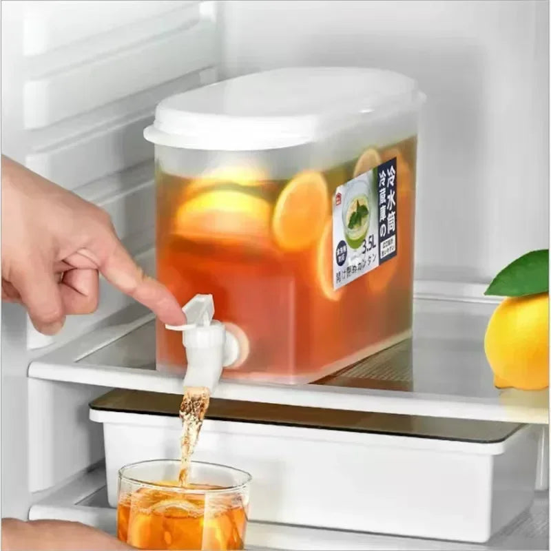 3.5L Cold Water Pitcher with Spigot – BPA-Free Fridge Dispenser