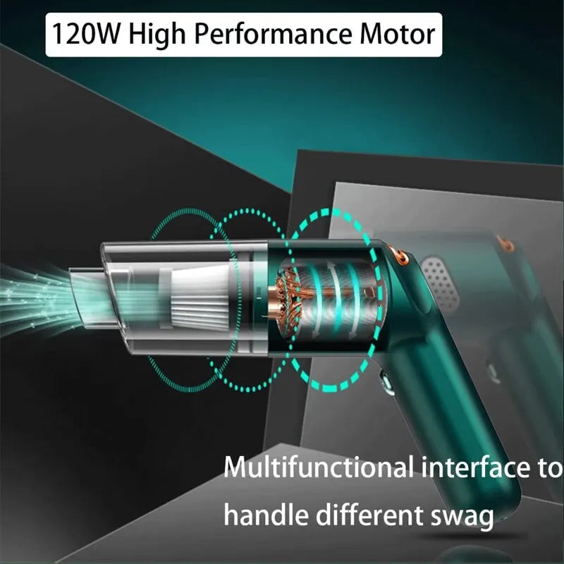 15000Pa Wireless Mini Vacuum Cleaner Handheld Large Suction Car Vacuum Cleaner For Home Car Vacuum Cleaner Pet Hair Absorber Zpaxo