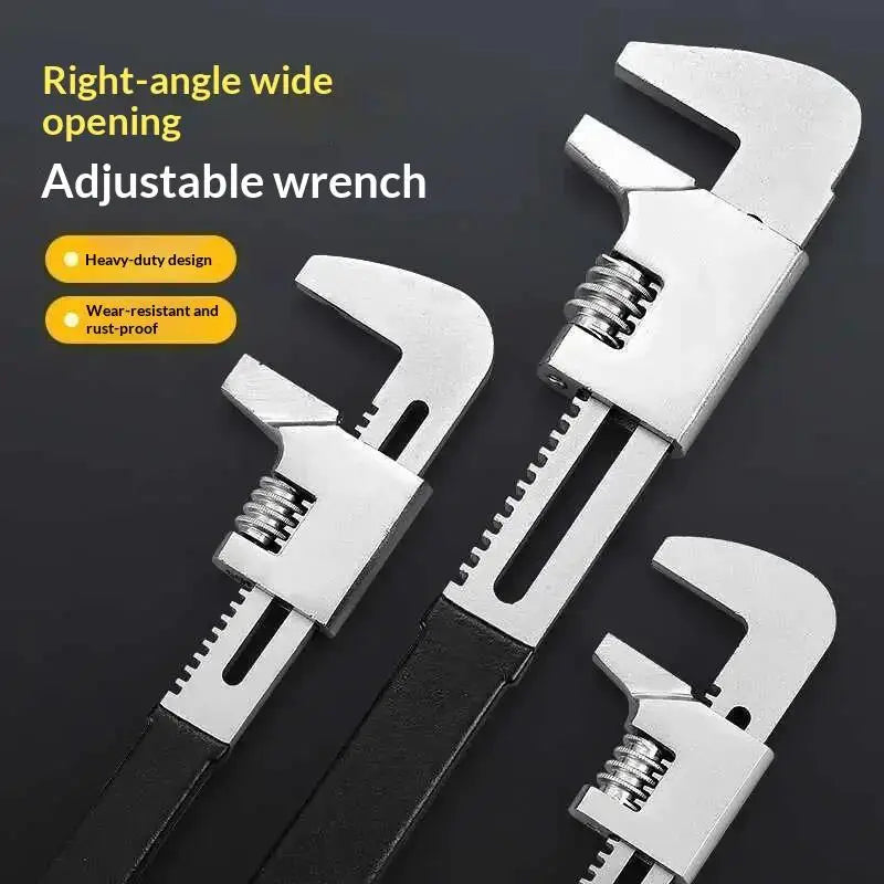 F-Type Right Angle Adjustable Wrench – Wide Jaw Spanner