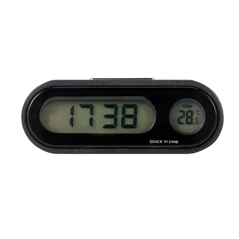 1 Car Styling Mini Auto Watch Automotive Hygrometer Car Thermometer Digital Clock Electronic Clock Thermometer Clock Car Clock Zpaxo