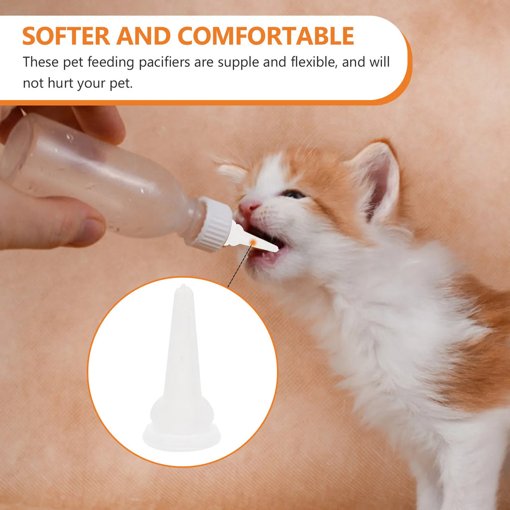 Pet Feeding Bottle Pacifiers Silicone Nursing Nipples Food Grade Safe