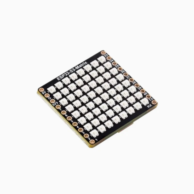 ESP32-S3 Matrix 8x8 RGB-LED-WiFi Bluetooth With QST Attitude Gyro Sensor QMI8658C Zpaxo