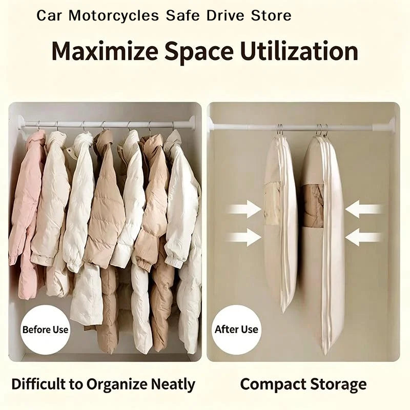 MClothing Compression Bag Wardrobe Organizer Down Jacket Storage Dust