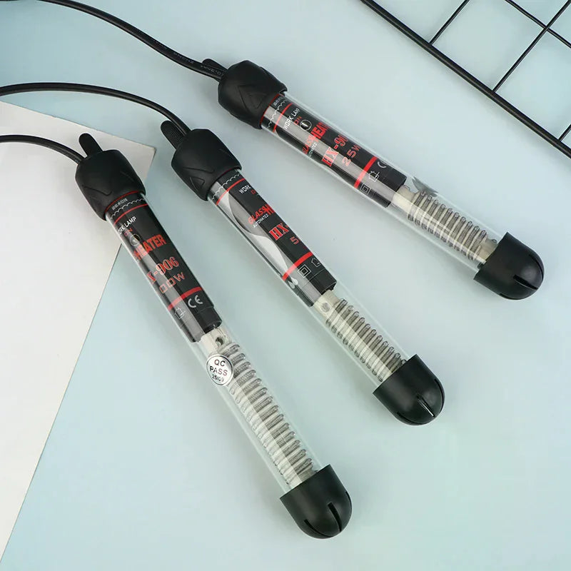 EU Plug Adjustable Temperature Thermostat Heater Rod Glass Aquarium Zpaxo