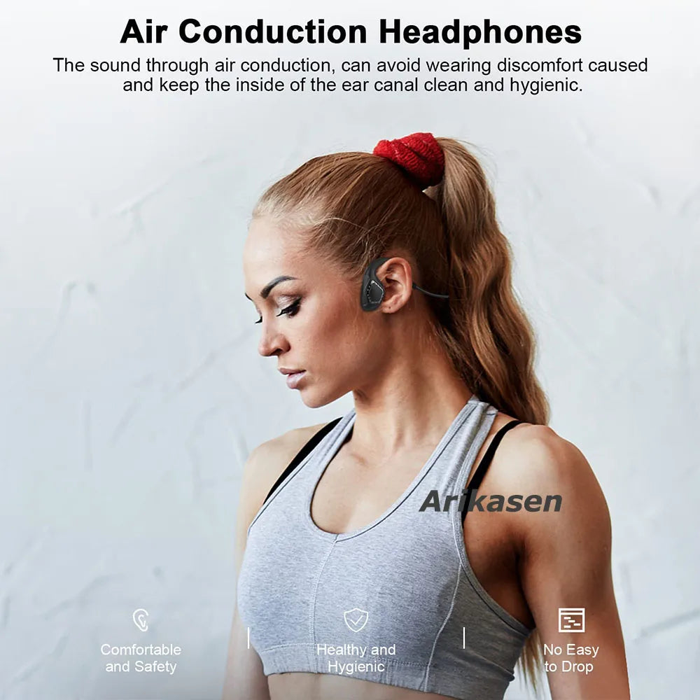 Bluetooth Headsets Microphone Open Ear Headphones Wireless Noise