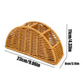 Woven Remote Control Holder 4 Slot Desktop Storage Box TV Remote Control Phone Trapezoidal Basket Stationery Organizer Case Zpaxo 1PC