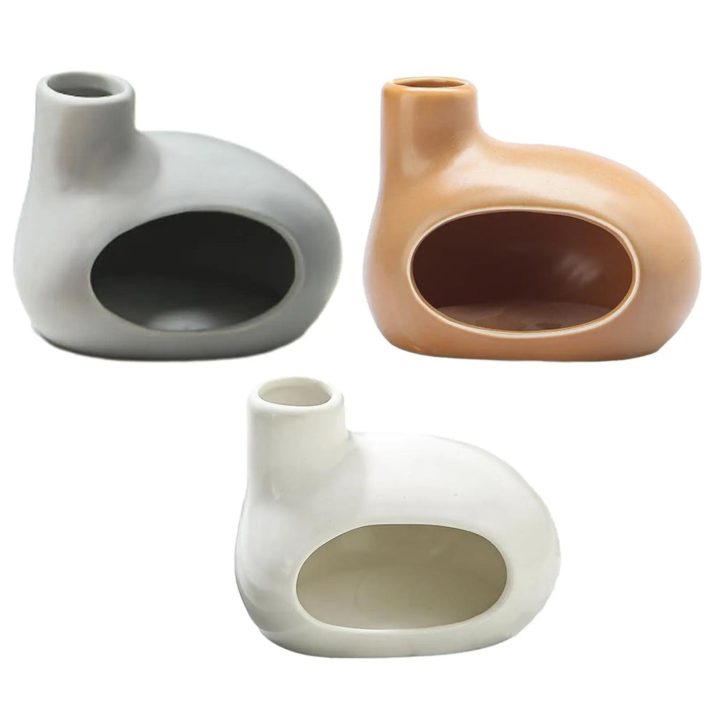 Ceramic Cone Incense Burner & Palo Santo Holder – Ash Catcher Incense Burner Zpaxo