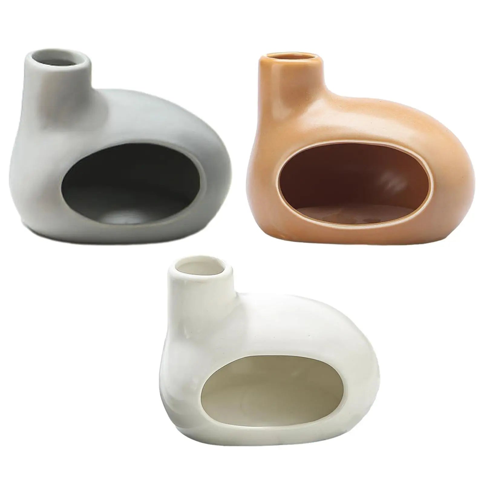 Ceramic Cone Incense Burner & Palo Santo Holder – Ash Catcher Incense Burner Zpaxo