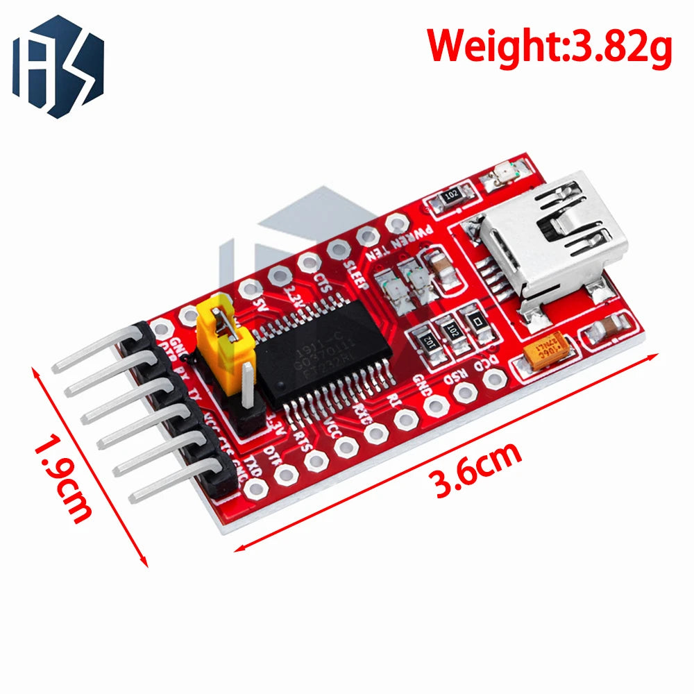 FT232RL FTDI USB 3 3V 5 5V TTL Serial Adapter Module Arduino FT232 Zpaxo