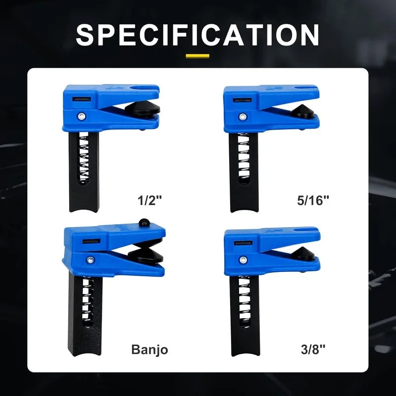 4-Pack Brake Line Plug & Fluid Stop Clamp Set – Universal