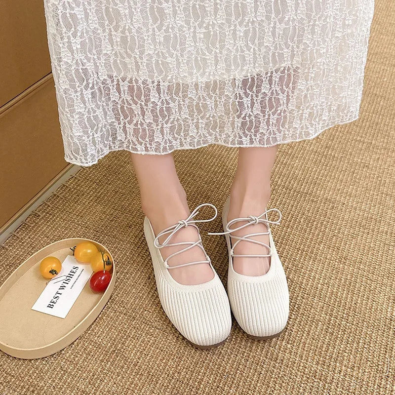 Women's Solid Comfortable Vintage Lightweight Single Shoes Women Zpaxo