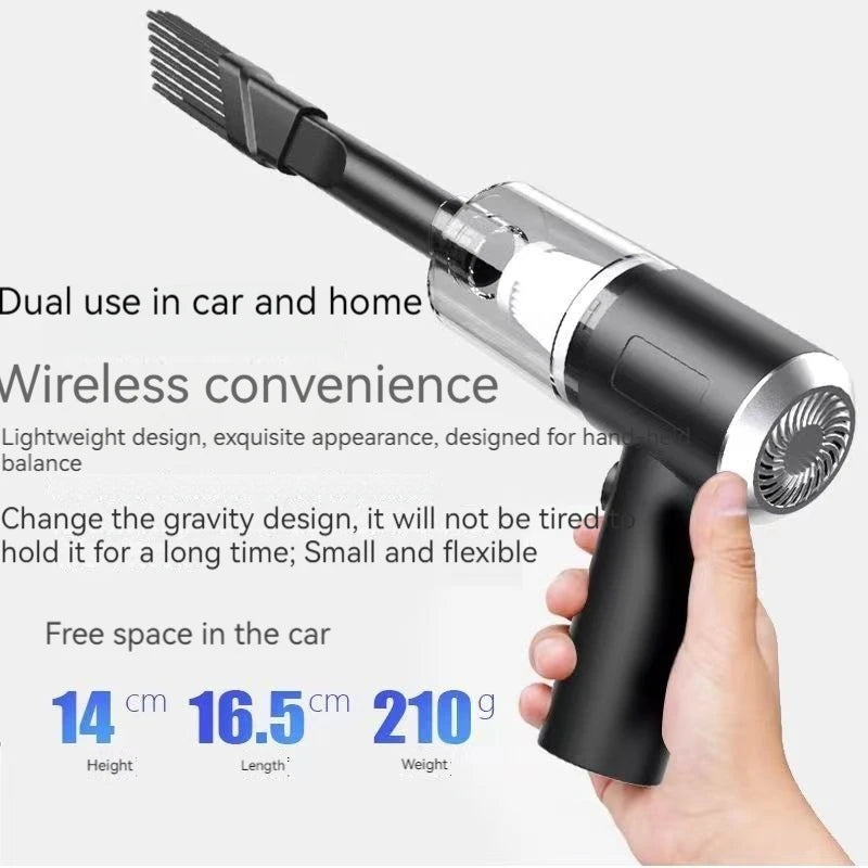 Car Vacuum Cleaner 120000PA Powerful Cleaning Machine Cars Cleaner Mini Wireless Portable Hand held Cleaner for Home Appliance Zpaxo