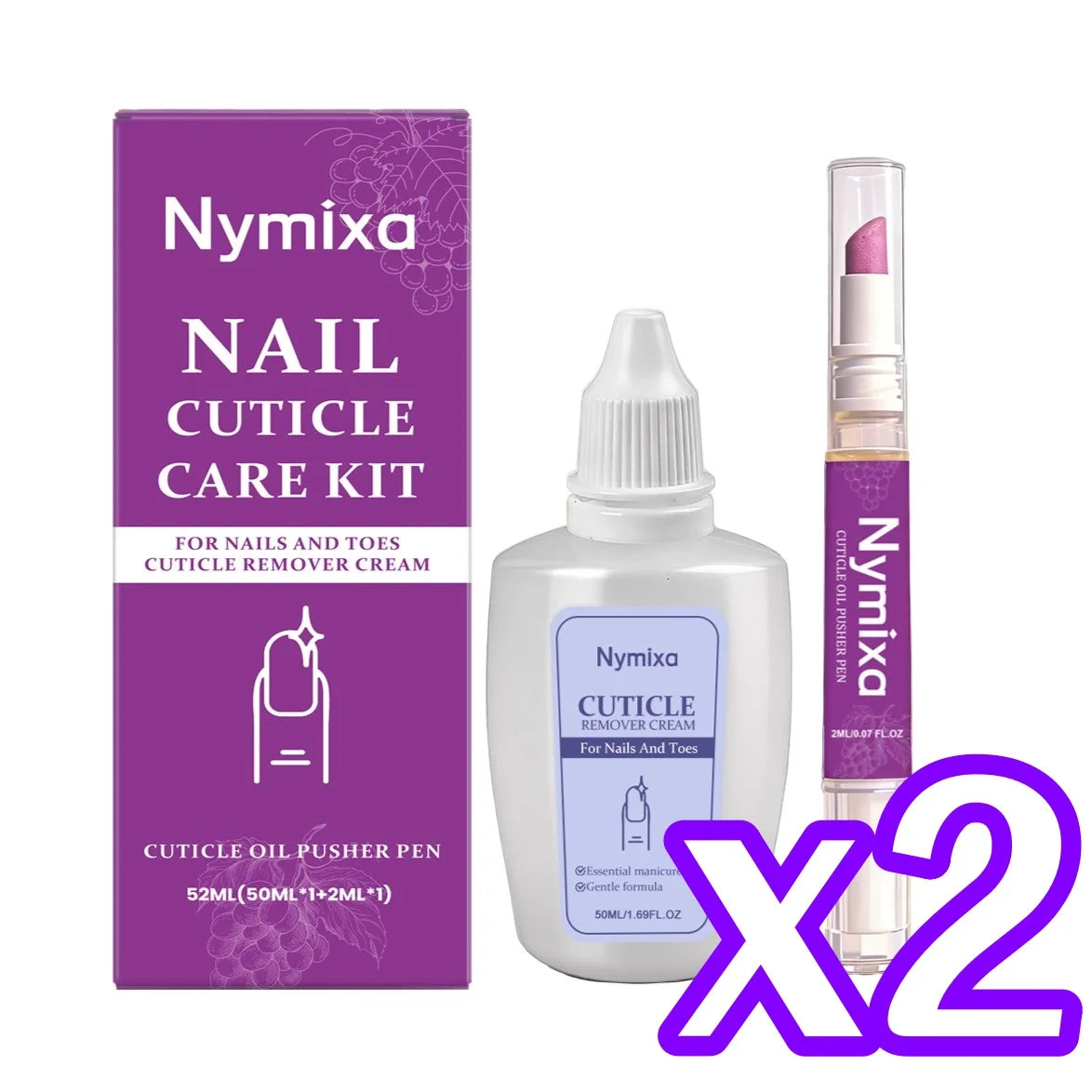 Cuticle Care Kit – Nail Oil Pen, Strengthener & Repair Set Cuticle Care Kit Zpaxo 2SET