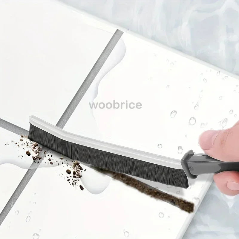 Household Cleaning Brush Bathroom Scrubber Radiator Crevice Cleaning Brush Multifunctional Thin Brushes Long Handle Ergonomic Zpaxo