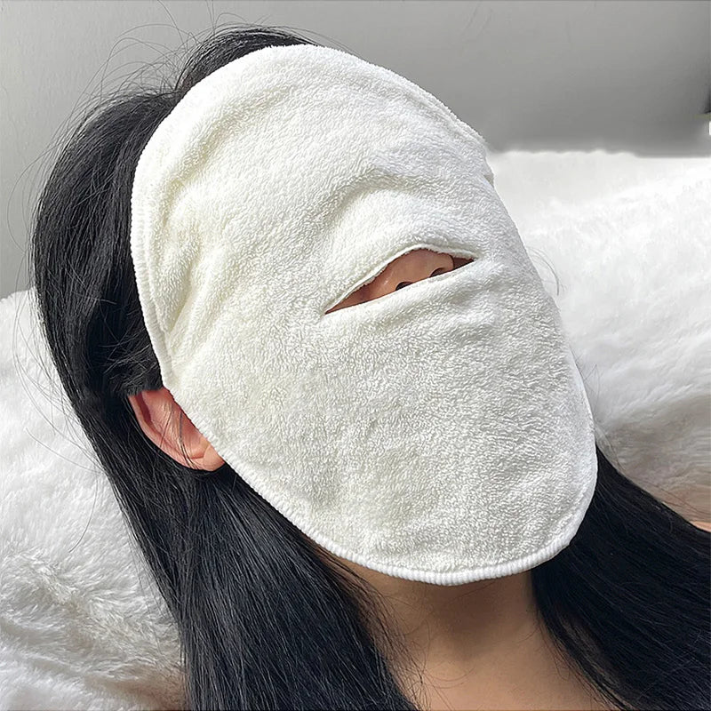 Skin Care Mask Cotton Compress Towel Wet Steamed Face Opens Pore