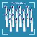 4 16 Electric Toothbrush Head Oral B Sensitive Replacement Brush Zpaxo YM-EB20-16pcs