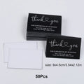 30/50Pcs Thank You Cards Thank You for Supporting My Business Cards Commercial Decoration Label Appreciate Cards Gift Packaging Zpaxo 50Pcs (white back)