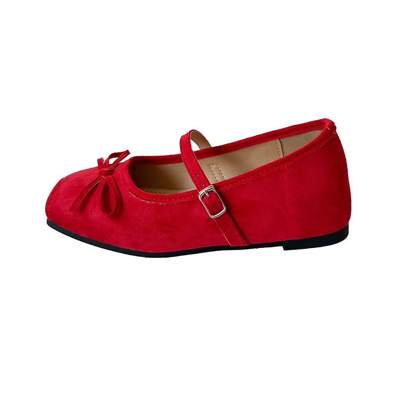 Spring Butterfly-knot Women Ballet Shoes Fashion Outdoor Dress Female
