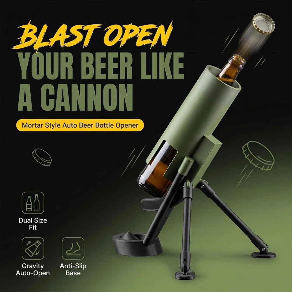 Beer Bottle Mortar Opener Cap Launcher Universal