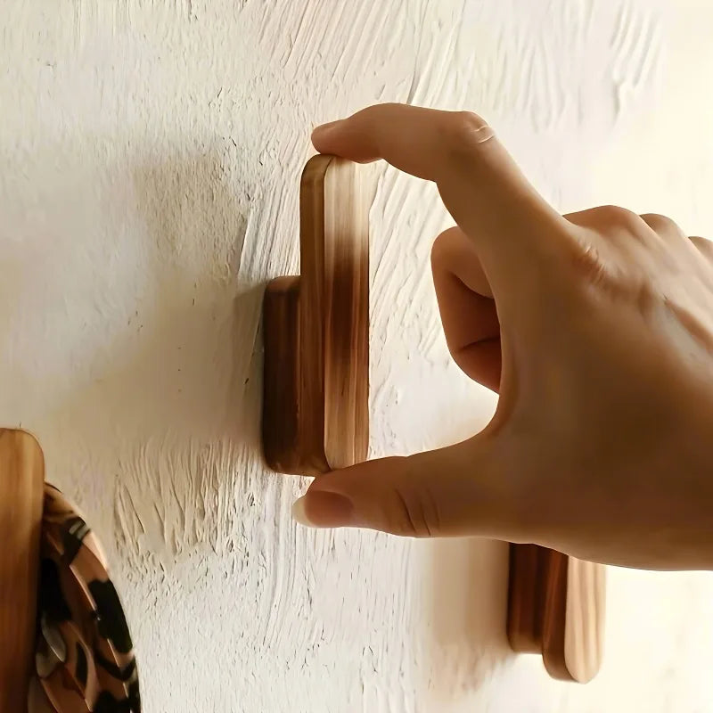 Bohemian Solid Wood Creative Wall Door Back Shelf Simple Home