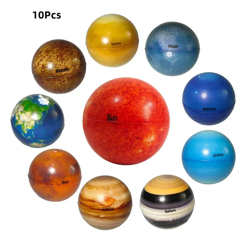 Ball Puzzle Toys Solar System Education Science Decompression Squeeze