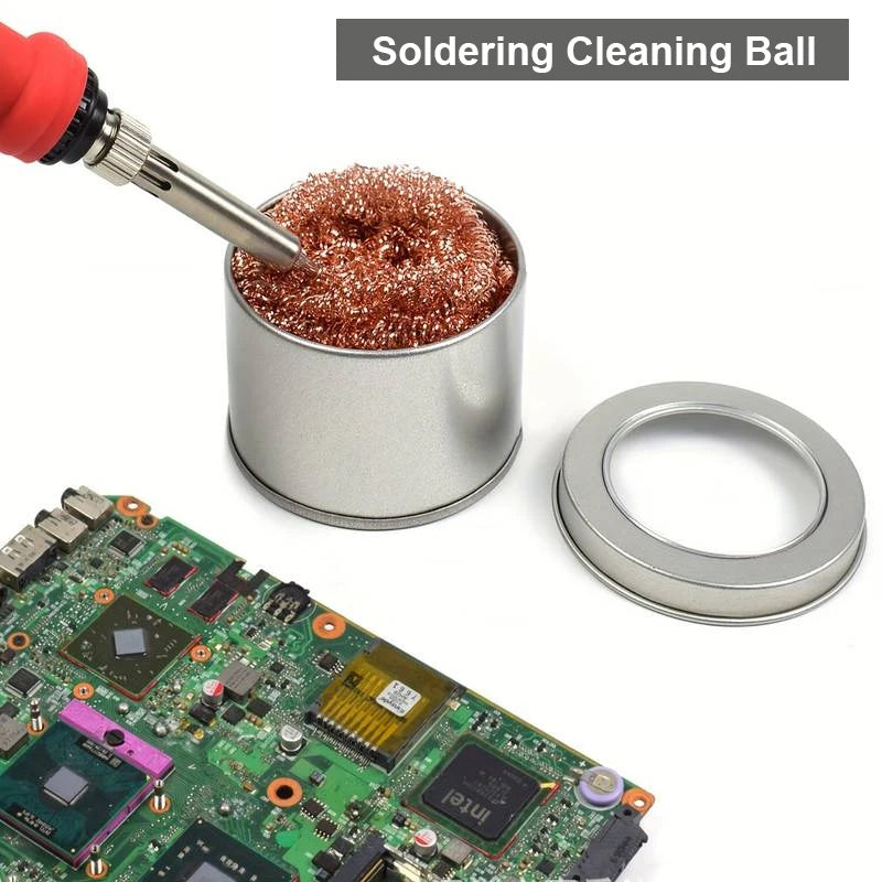 Soldering Iron Tip Cleaner Solder Cleaning Wire Ball Rapidly Remove