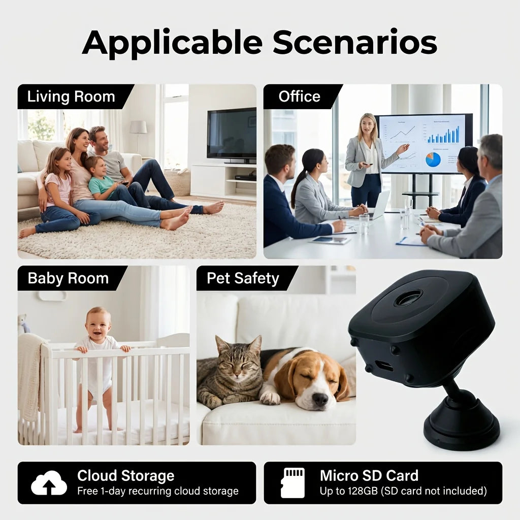 4K Mini Security Camera Wireless Wifi Monitoring Protection Remote