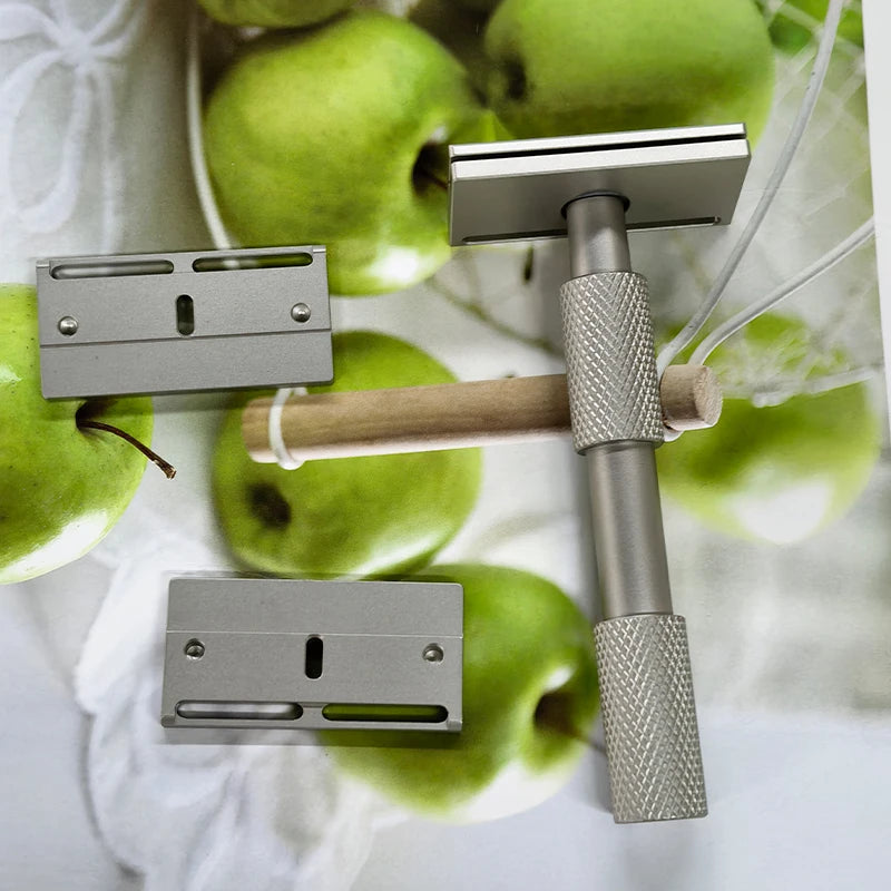 YAQI Aileron GEM Safety Razor – 3 Plates | Stainless Steel Safety Razor Zpaxo