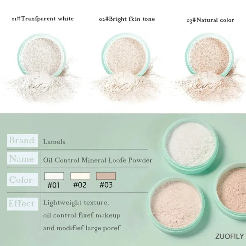 3 Colors Makeup Loose Powder Professional Oil-control Waterproof