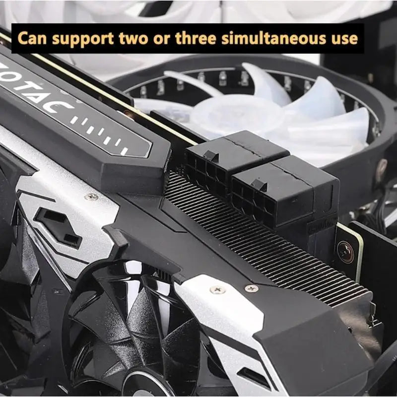 652F 90Degree Graphics Card Elbow Connector Positive 90Degree Bend Graphic Card Elbow Support Two Connectors Simultaneous Use Zpaxo