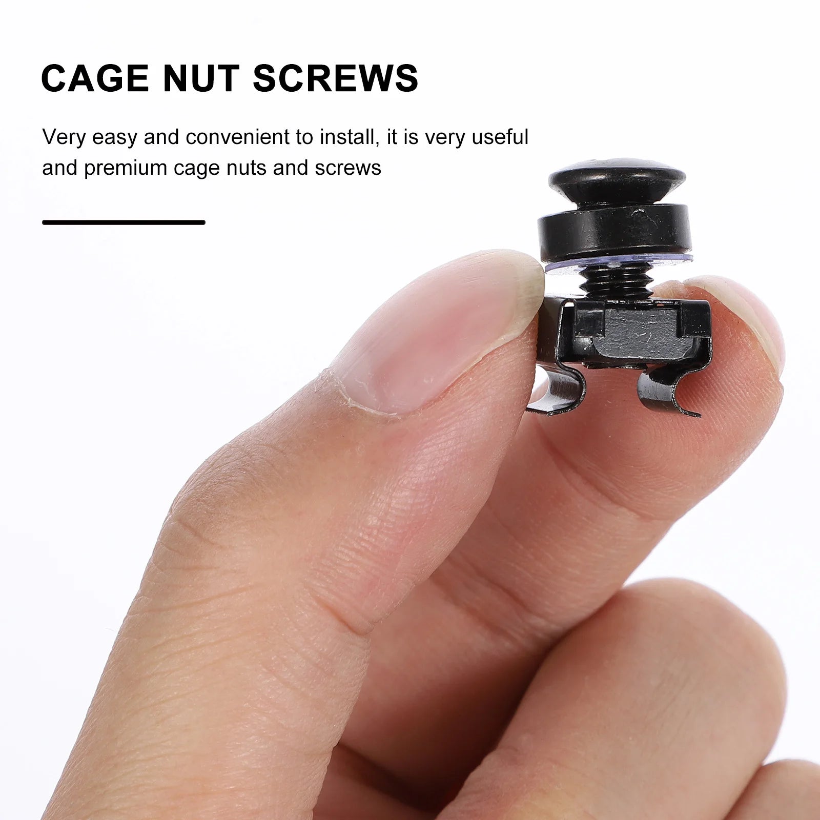 50Sets Cage Nuts High-grade Sturdy Rust-resistant Long Service Life