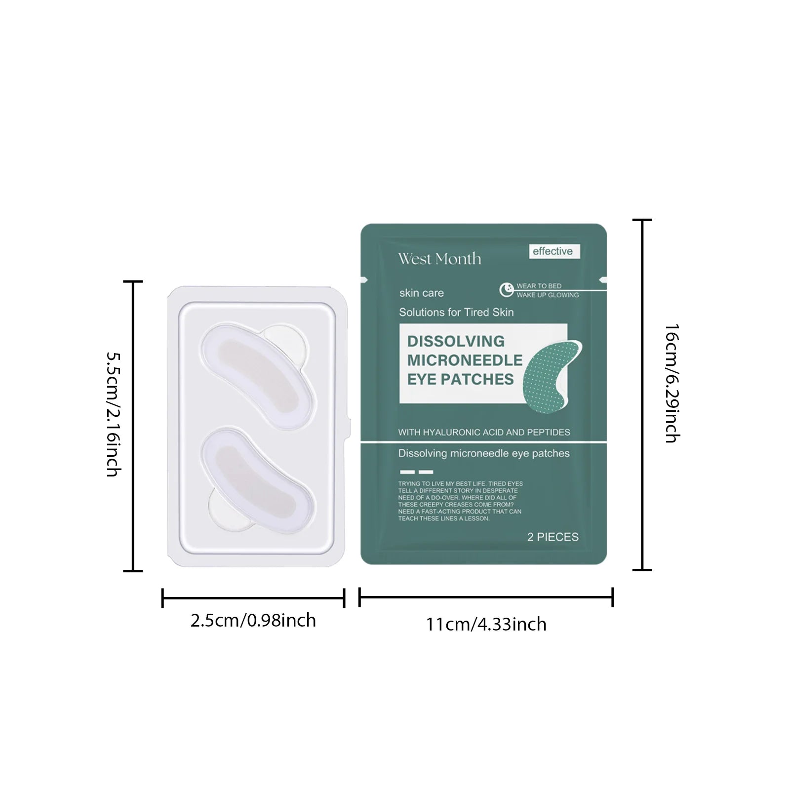 Hyaluronic Acid Microneedle Eye Patches – Anti-Aging Hydrogel Microneedle Eye Patches Zpaxo