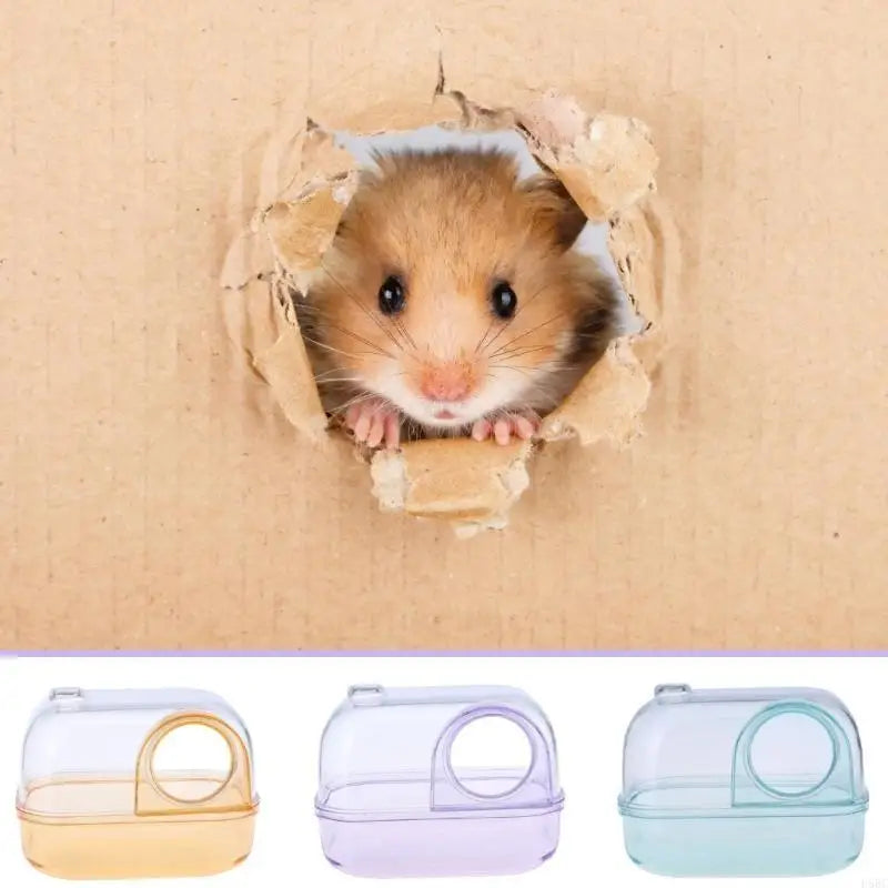 Pet Hamster Potty Sand Bath Large Cage Accessories Easy Clean No