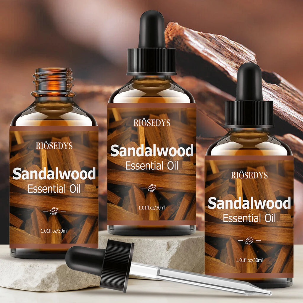 Sandalwood essential oil natural fragrance, is suitable for body massage treatments ,hair care anddiffuser Zpaxo