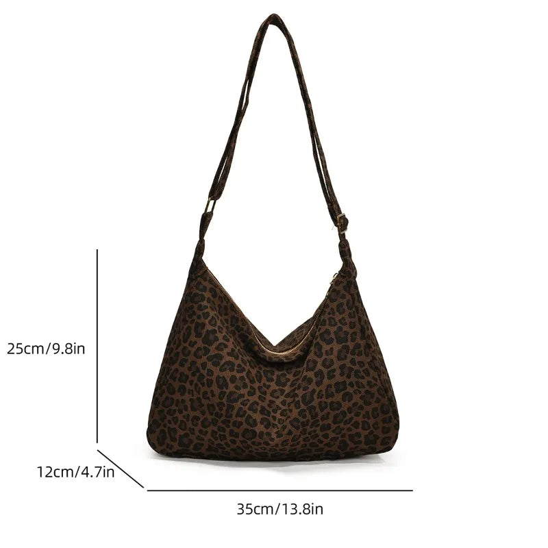 Trendy Casual Soft Textile Women's Shoulder Bag Large Capacity