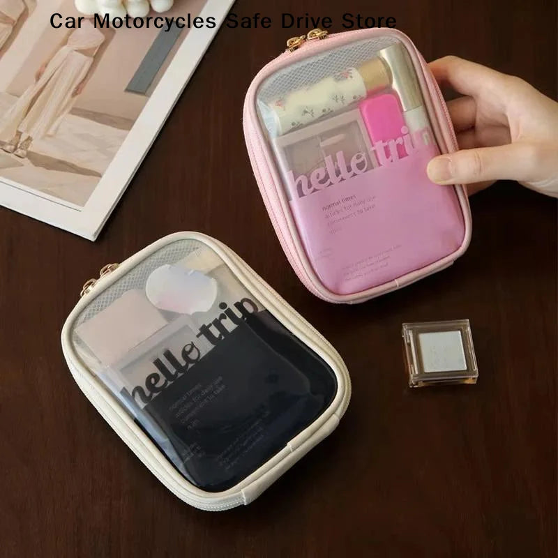 MTransparent Travel Cosmetic Bag Portable Mini Waterproof Lipstick