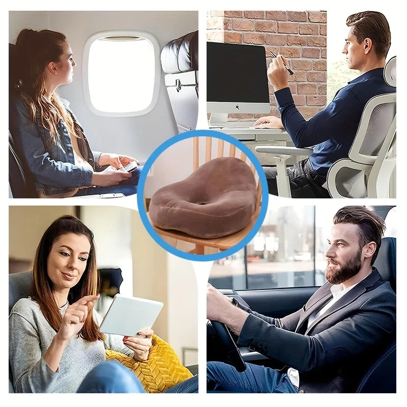 Memory Foam Cushion Tailbone Care Donut Seat Pad Cushioned Portable