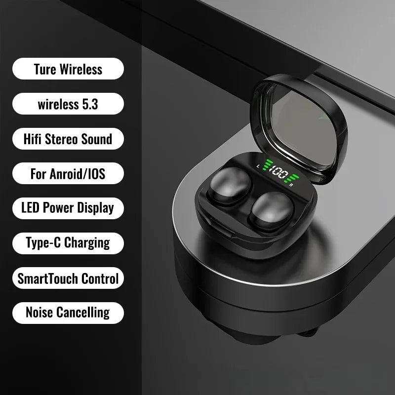 Mini Invisible Earphones Bluetooth 5 3 Headphones Wireless Headsets