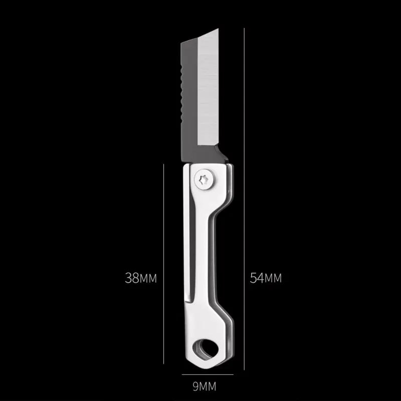 Mini Folding Pocket Knife – Stainless Steel Keychain EDC Tool Folding Pocket Knife Zpaxo 1PC