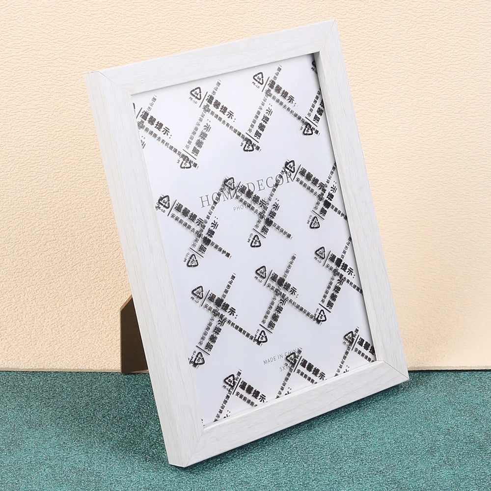 Wooden Photo Frame Simple Picture Frames Tabletop Display Wall Mount Home Decor Gift Zpaxo