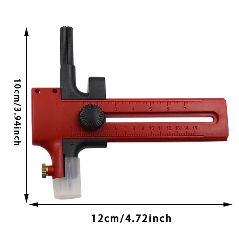 Circle Cutter Adjustable Circular Cutting Tool for Making Fabric Crafts DIY Scrapbook Art Craft Tool Circle Paper Cutter Zpaxo